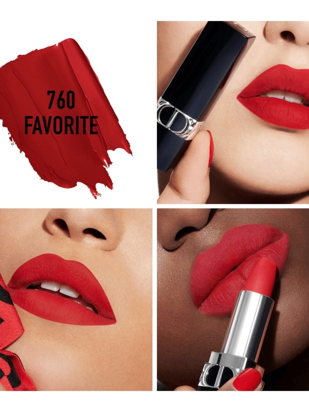 Dior Rouge Lipstick - 760 Favorite Red New No Box